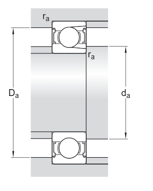 Радиальный шарикоподшипник 208-2Z (SKF)