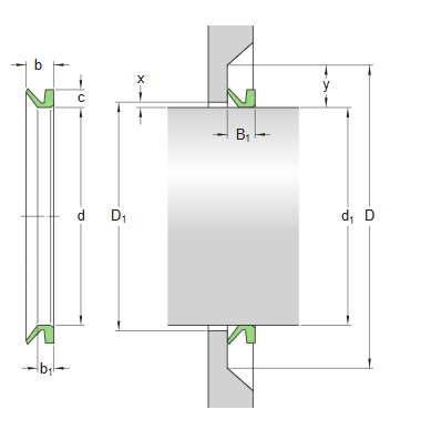 V-образное уплотнение 500 VL V (SKF)