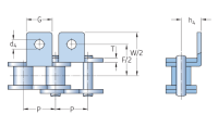 Цепь PHC 08B-1SS-L2A1INX244LK (SKF)