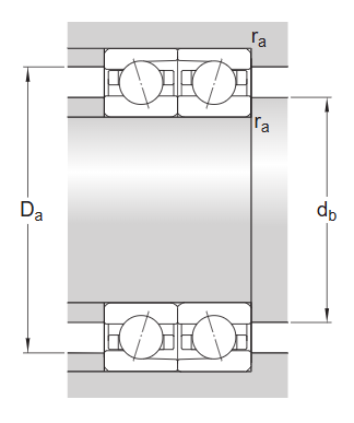 Радиально-упорный шарикоподшипник прецизионный 71912 ACDGA/P4A (SKF)