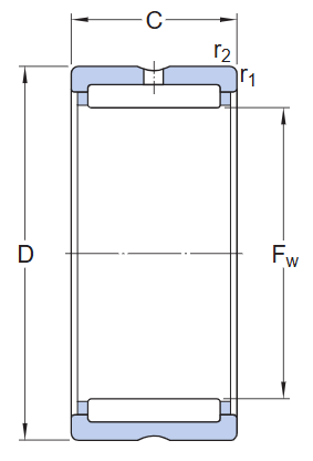 Игольчатый роликоподшипник RNA 4904 (SKF)