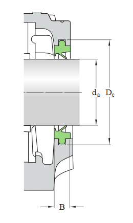 Уплотнение для разъёмного стационарного корпуса TXL 528 (SKF)