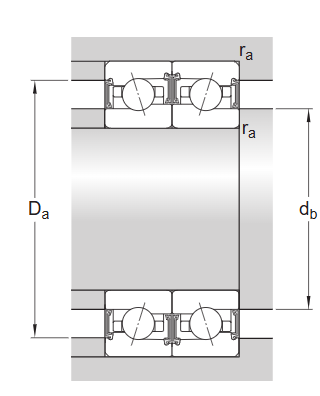 Радиально-упорный шарикоподшипник прецизионный S71908 CEGA/HCP4A (SKF)