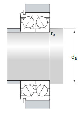 Радиально-упорный шарикоподшипник 3310 DNRCBM (SKF)