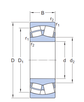Сферический роликоподшипник 21305 CC (SKF)