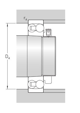 Самоустанавливающийся шарикоподшипник 1224 KM (SKF)