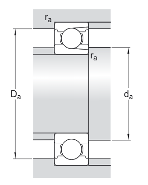 Радиальный шарикоподшипник 207 (SKF)