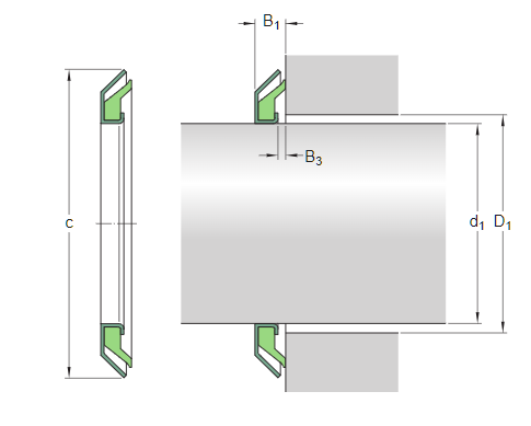 V-образное уплотнение MVR1-20 (SKF)
