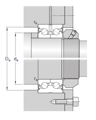 Упорно-радиальный шарикоподшипник прецизионный BEAS 008032 C-2RSH (SKF)