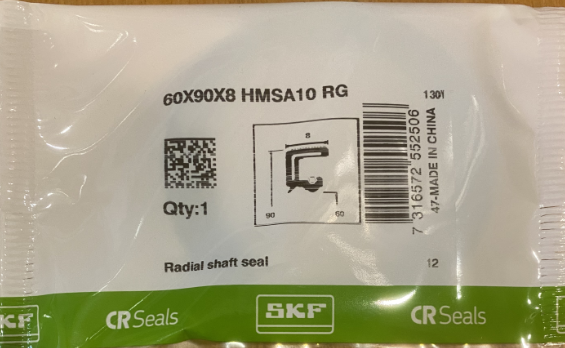Манжетное уплотнение 60X90X8 HMSA10 RG (SKF)