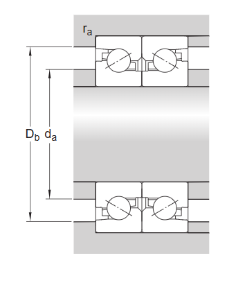 Упорно-радиальный шарикоподшипник прецизионный BSD 3062 CGB (SKF)
