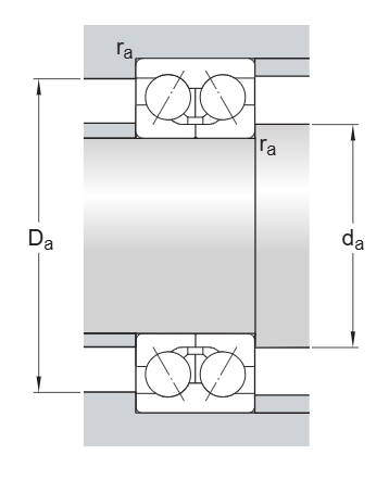 Радиально-упорный шарикоподшипник 3307 DJ1 (SKF)
