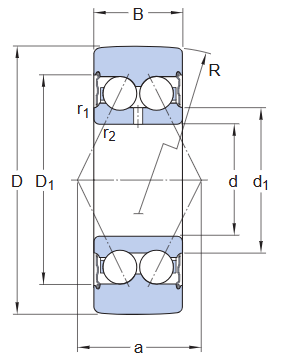 Опорный ролик 305803 C-2Z (SKF)