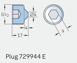 Заглушка 729944 E (SKF)