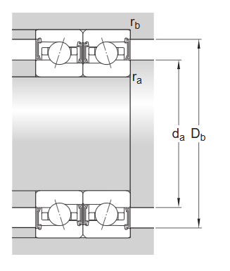 Радиально-упорный шарикоподшипник прецизионный S71908 CEGA/HCP4A (SKF)