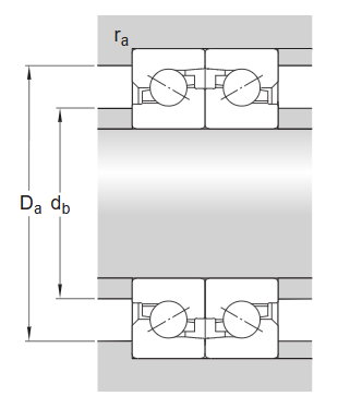 Упорно-радиальный шарикоподшипник прецизионный BSD 3062 CGB (SKF)