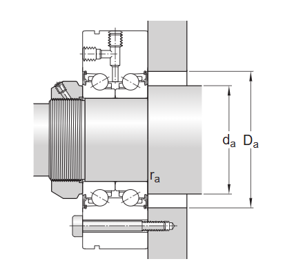 Упорно-радиальный шарикоподшипник прецизионный BEAM 012055 C-2RSH (SKF)