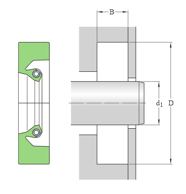 Манжетное уплотнение дюймовое 1025017 (SKF)