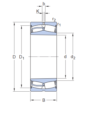 Сферический роликоподшипник 22230-2CS5K/VT143 (SKF)