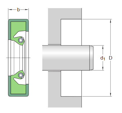 Манжетное уплотнение 480X520X20 HDS2 V (SKF)