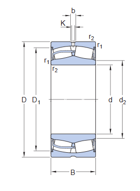Сферический роликоподшипник 22332-2CS5/VT143 (SKF)