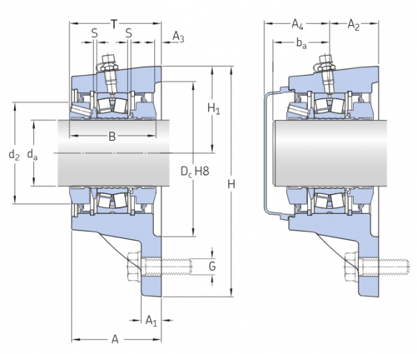 Роликоподшипниковый узел FYNT 50 L (SKF)