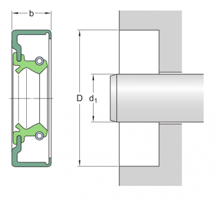 Манжетное уплотнение 25X32X7 CRSA1 R (SKF)