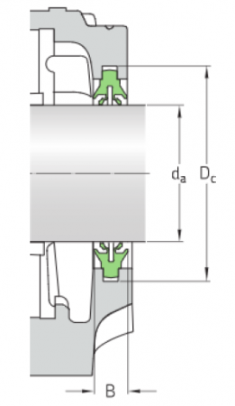 Уплотнение для разъёмного стационарного корпуса TSN 513 L (SKF)
