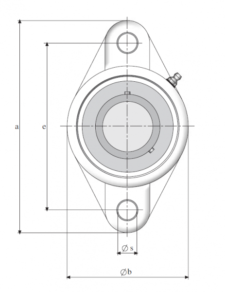 Корпус термопластик без подшипника NFL 204 (ANB)