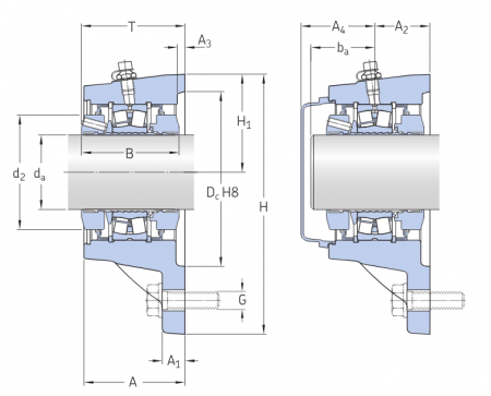 Роликоподшипниковый узел FYNT 50 F (SKF)