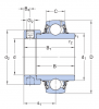 Корпусный подшипник YEL 210-2F (SKF)