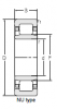Цилиндрический роликоподшипник NU334M (ZWZ)