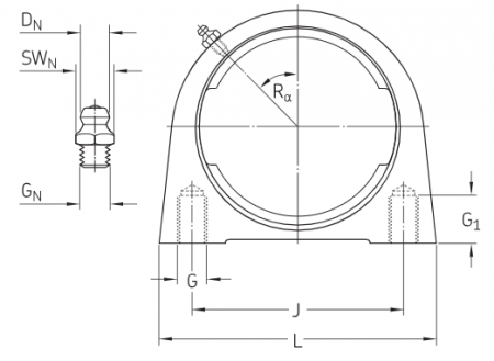 Корпус без подшипника SYF 505 (SKF)