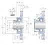 Шарикоподшипниковый узел с овальным фланцем FYTB 40 TF (SKF)