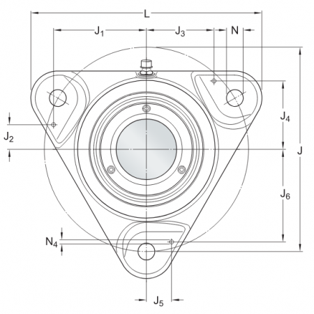 Роликоподшипниковый узел FYNT 50 L (SKF)