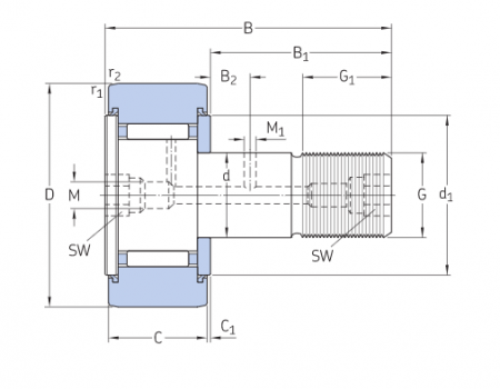 Опорный ролик KR 30 PPXA (SKF)