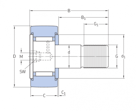 Опорный ролик KR 22 PP (ISB)