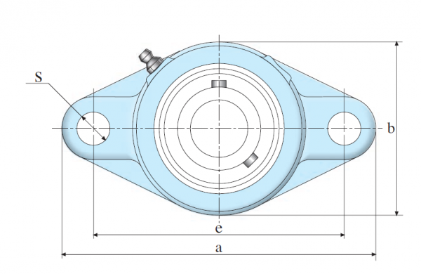 Корпус чугун без подшипника FL 210 (ANB)