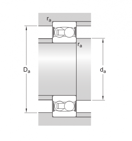 Самоустанавливающийся шарикоподшипник 2205 E-2RS1TN9 (SKF)