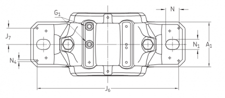 Разъёмный стационарный корпус SNL 510-608 (SKF)