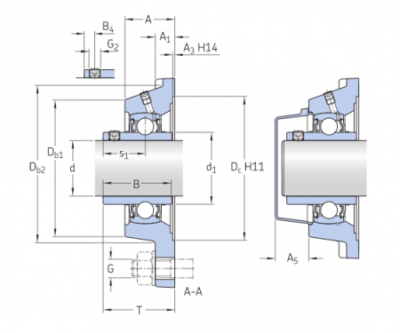 Корпус в сборе с подшипником FY 20 TF (SKF)