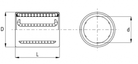 Линейный подшипник KH1428PP (ART)