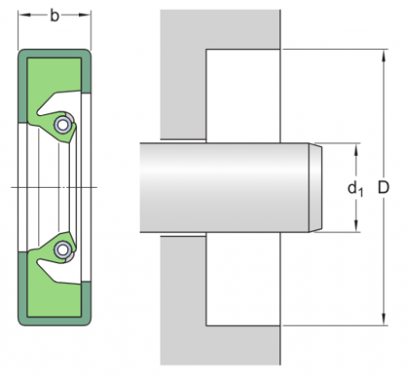 Манжетное уплотнение 82526 (SKF)