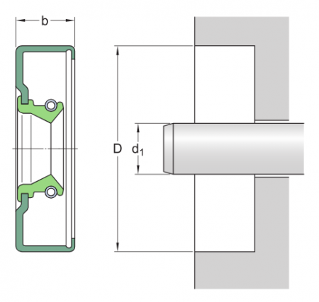 Манжетное уплотнение 68X85X10 CRS1 R (SKF)
