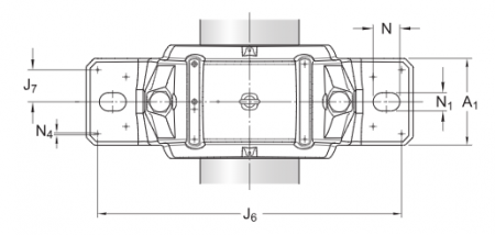 Разъёмный стационарный корпус SNLN 3034 (SKF)