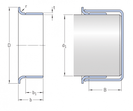 Износостойкая втулка (ремонтная) 99062 (SKF)