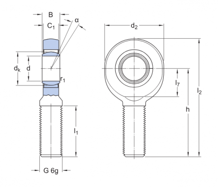 Шарнирная головка SAL 8 E (SKF)