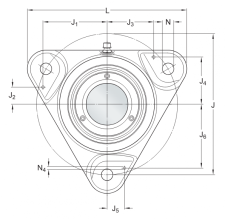 Роликоподшипниковый узел FYNT 50 F (SKF)