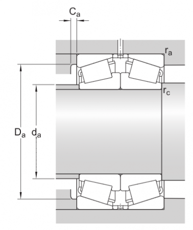Конический роликоподшипник K52387/K52637D (ZWZ)