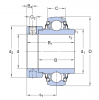 Корпусный подшипник YEL 206-2RF/VL065 (SKF)
